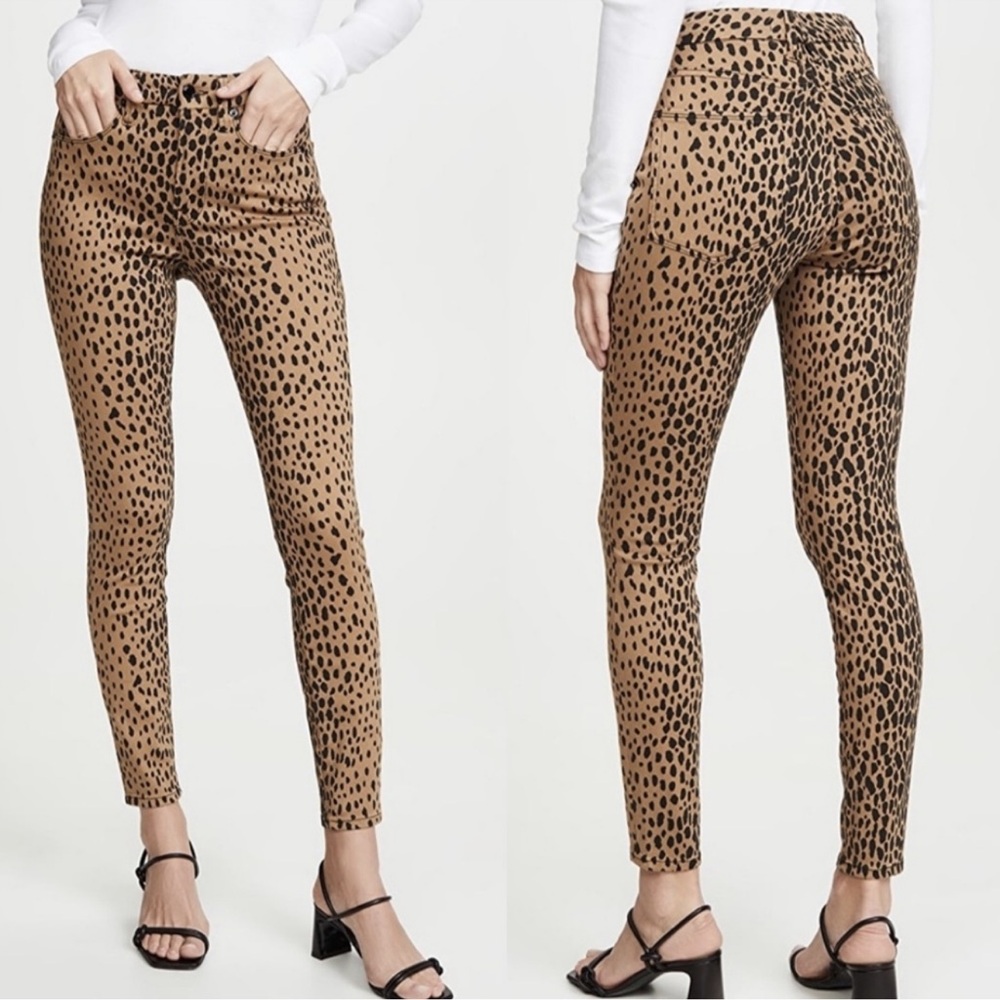 Good American Leopard Print Women's Pants